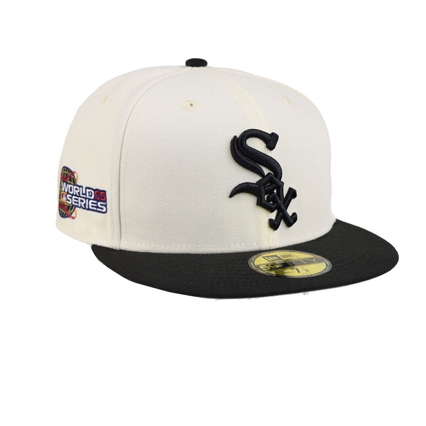 Chicago White Sox 2005 World Series Cream/Black New Era Retro 59FIFTY Fitted Hat
