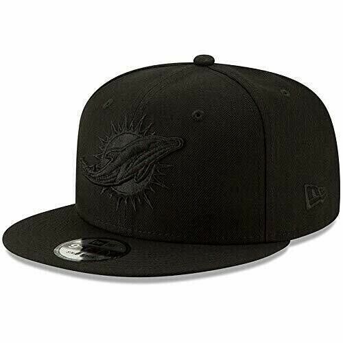 Miami Dolphins Tonal Black New Era 9FIFTY Snapback Hat