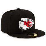 New Era Kansas City Chiefs Black Basic 59FIFTY Fitted Hat - Pro Jersey Sports