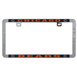 Chicago Bears Metal Wincraft Chrome License Plate Frame - Pro Jersey Sports