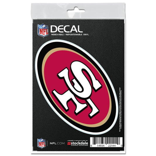 San Francisco 49ers 3X5 Multi-Surface Decal By Wincraft