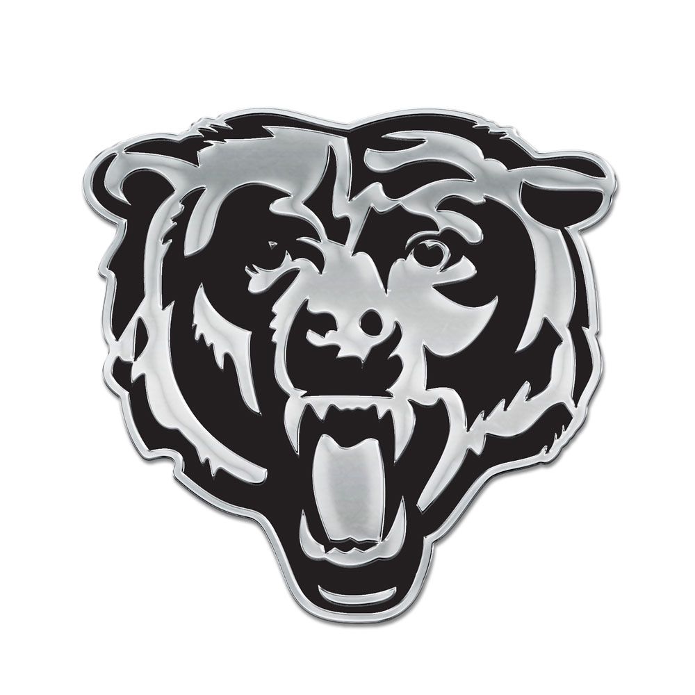 Chicago Bears Chrome Free Form Auto Emblem