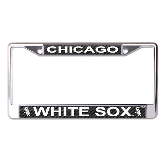 MLB Chicago White Sox Chrome Carbon Fiber License Plate Frame - Pro Jersey Sports
