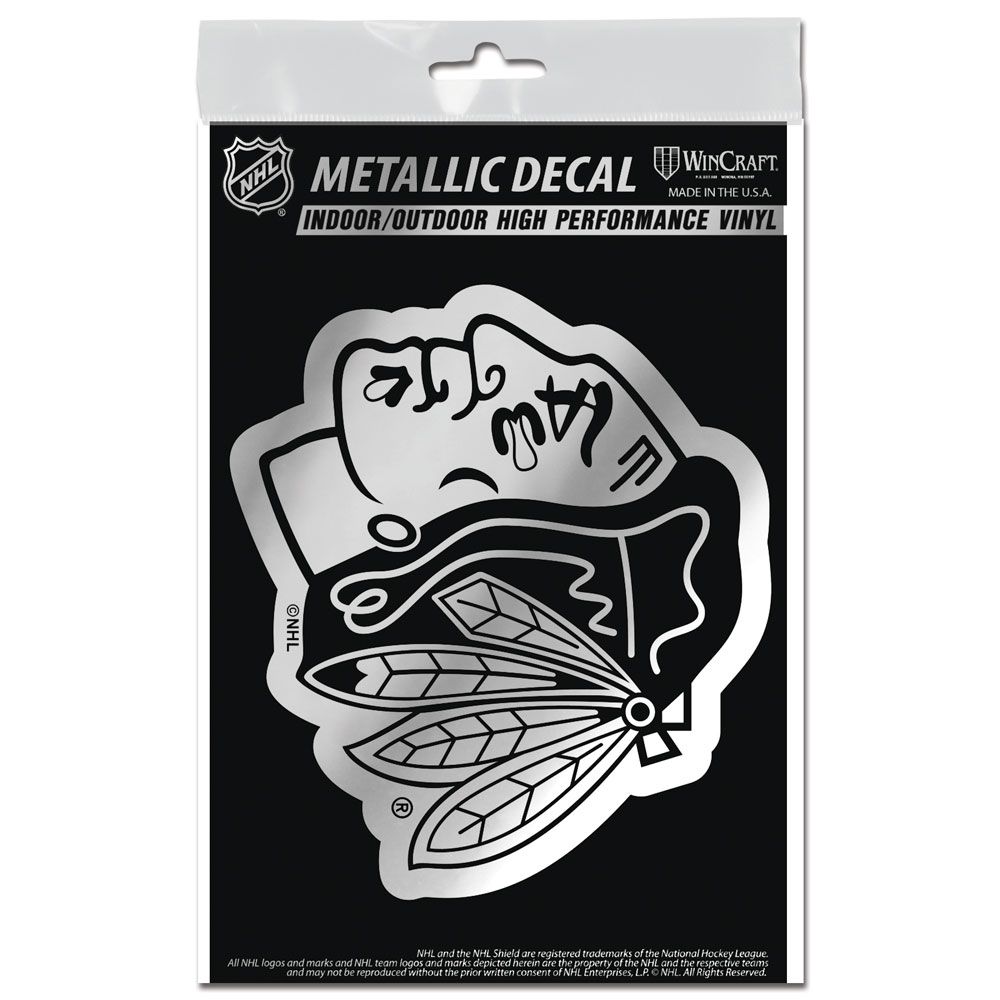 Chicago Blackhawks 3.X5 Metallic Decal By Wincraft