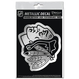 Chicago Blackhawks 3.X5 Metallic Decal By Wincraft - Pro Jersey Sports