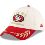 Men's San Francisco 49ers New Era 2025 NFL Draft Cream/Scarlet 39THIRTY Flex Fit Hat - Pro Jersey Sports
