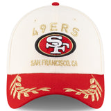Men's San Francisco 49ers New Era 2025 NFL Draft Cream/Scarlet 39THIRTY Flex Fit Hat - Pro Jersey Sports