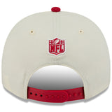 Men's San Francisco 49ers New Era 2025 NFL Draft Cream/Scarlet A-Frame 9FIFTY Snapback Adjustable Hat - Pro Jersey Sports