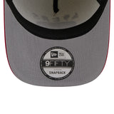 Men's San Francisco 49ers New Era 2025 NFL Draft Cream/Scarlet A-Frame 9FIFTY Snapback Adjustable Hat - Pro Jersey Sports