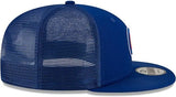 Chicago Cubs Primary Logo New Era Blue 9FIFTY Mesh Trucker Snapback Hat - Pro Jersey Sports