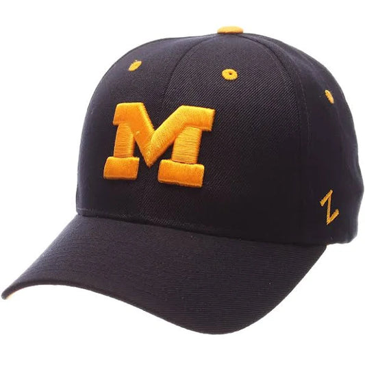 Men's Zephyr Michigan Wolverines Competitor Navy Adjustable Hat
