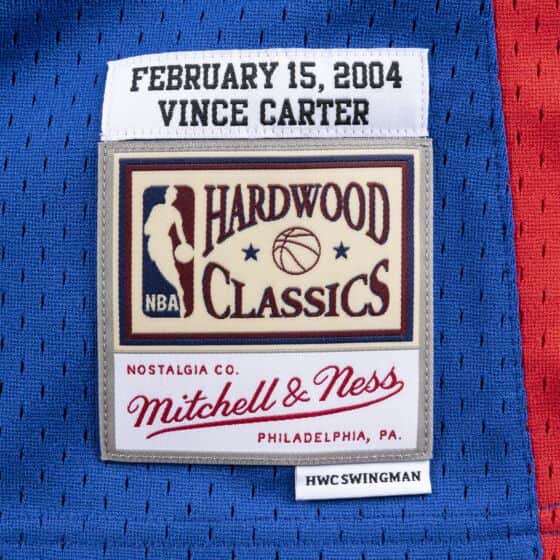 Men's Vince Carter 2004 Eastern Conference All Star Mitchell & Ness Blue Hardwood Classics Swingman Jersey
