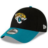 Jacksonville Jaguars 2 Tone Black/Teal The League Primary Logo 9FORTY Adjustable Game Cap - Pro Jersey Sports