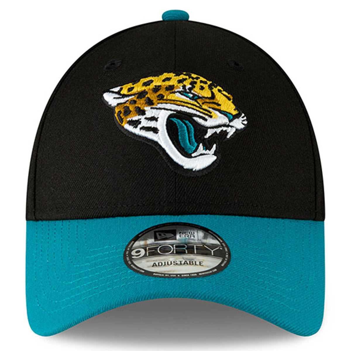 Jacksonville Jaguars 2 Tone Black/Teal The League Primary Logo 9FORTY Adjustable Game Cap - Pro Jersey Sports