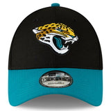 Jacksonville Jaguars 2 Tone Black/Teal The League Primary Logo 9FORTY Adjustable Game Cap - Pro Jersey Sports