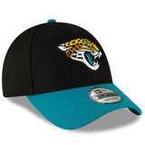Jacksonville Jaguars 2 Tone Black/Teal The League Primary Logo 9FORTY Adjustable Game Cap - Pro Jersey Sports