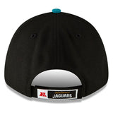 Jacksonville Jaguars 2 Tone Black/Teal The League Primary Logo 9FORTY Adjustable Game Cap - Pro Jersey Sports