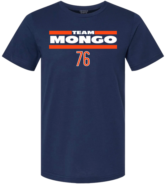 Men's Steve McMichael Team Mongo Obvious Shirts Navy Tee