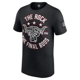 Men's WWE The Rock Final Boss Brahma Black T-Shirt - Pro Jersey Sports