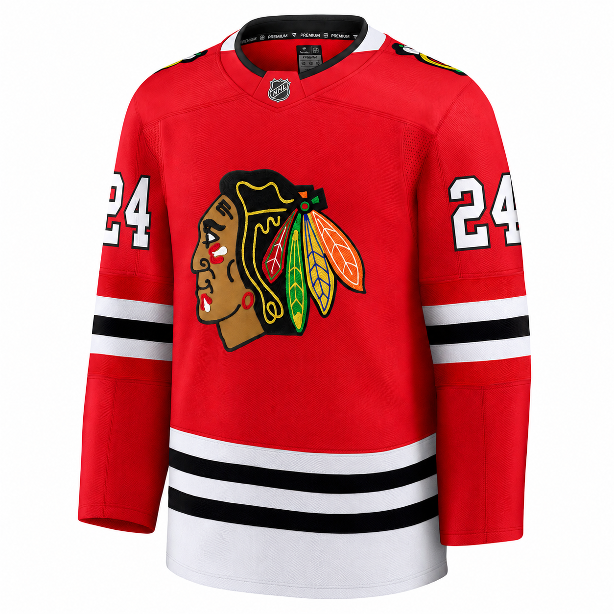 Men's Bowen Byram Chicago Blackhawks Fanatics Red Home Authentic Premium Jersey