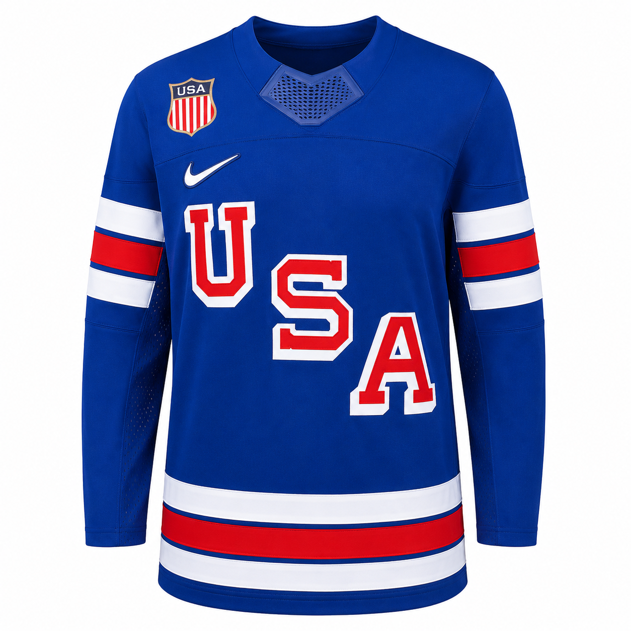 Men's Team USA Hockey Nike Blue Replica Jersey