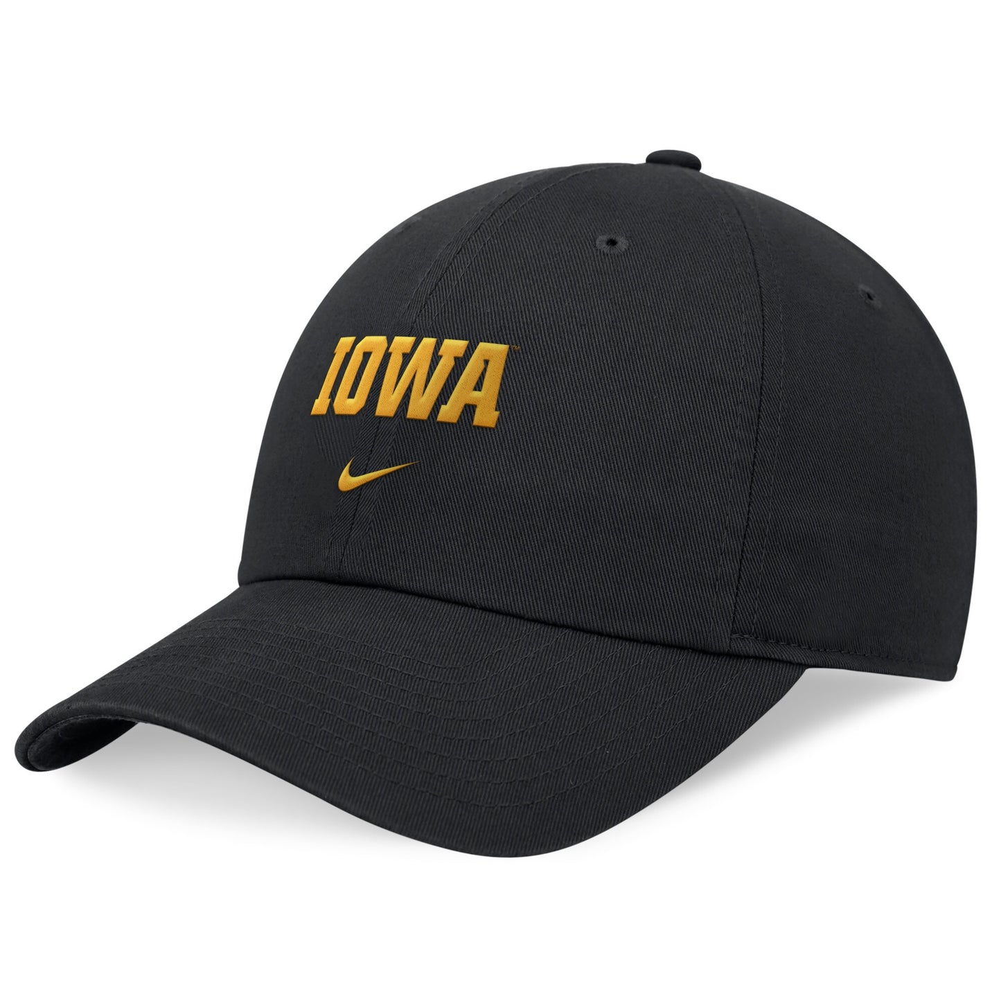 Iowa Hawkeyes Nike Club Black Rise Adjustable Club Hat