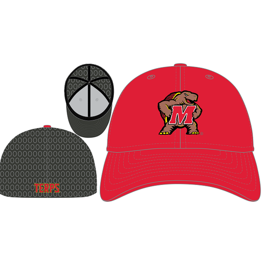 Maryland Terrapins New Era Red/Graphite Team Neo 39THIRTY Flex Hat