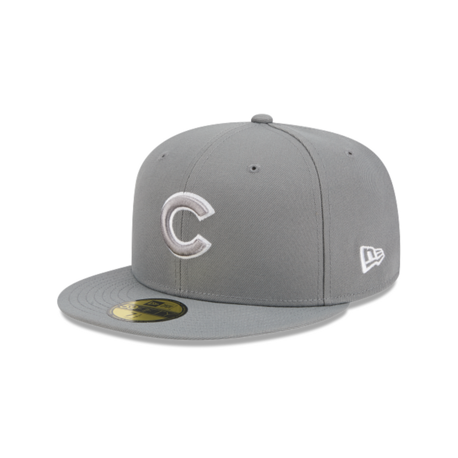 Chicago Cubs New Era Gray 59FIFTY Color Basic Fitted Hat