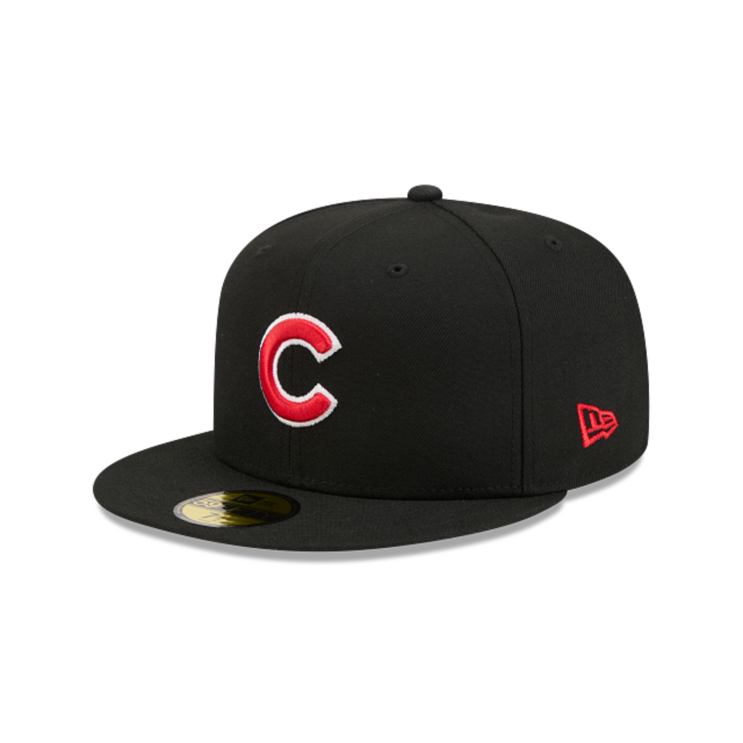 Chicago Cubs New Era Black 59FIFTY Color Basic Fitted Hat