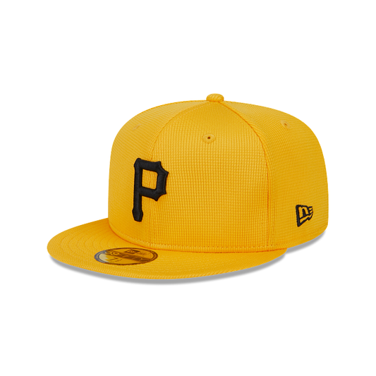 Pittsburgh Pirates New Era Yellow 2024 Spring Training 59FIFTY Fitted Hat