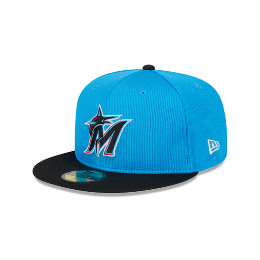 Miami Marlins New Era Blue/Black 2024 Spring Training 59FIFTY Fitted Hat