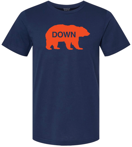 Men's Chicago Bears "Bear Down" Obvious Shirts Navy Tee