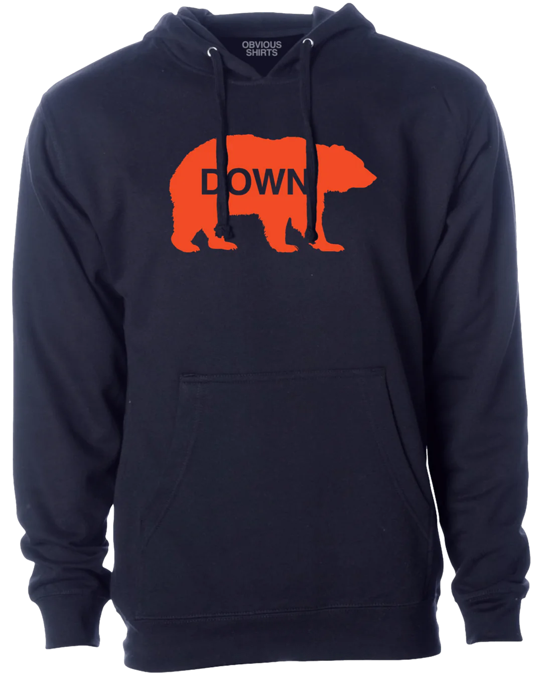 Men's Chicago Bears "Bear Down" Obvious Shirts Navy Hoodie