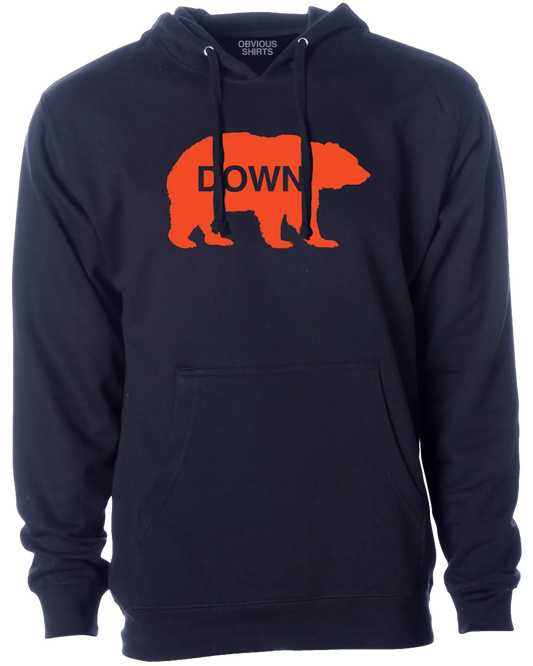 Men's Chicago Bears "Bear Down" Obvious Shirts Navy Hoodie