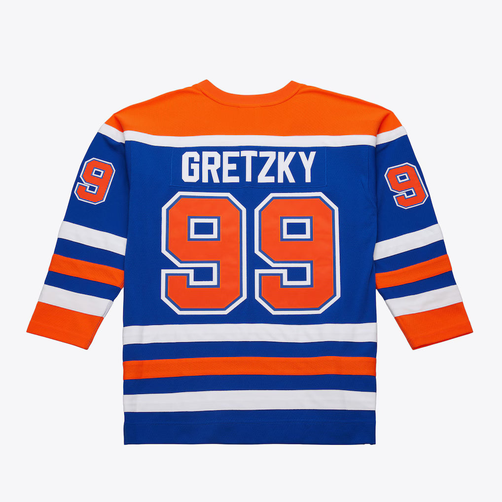 Men's Wayne Gretzky Edmonton Oilers 1986-87 Blue Power Play Player Jersey - Pro Jersey Sports