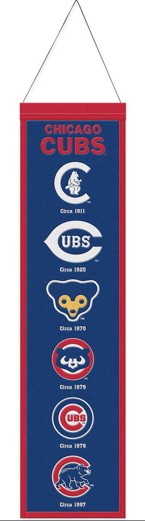 Chicago Cubs 8X32 Wool Banner