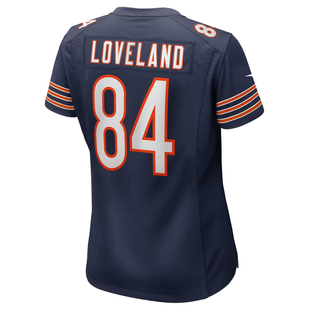 Women's Chicago Bears Colston Loveland Nike Navy Team Color Game Jersey