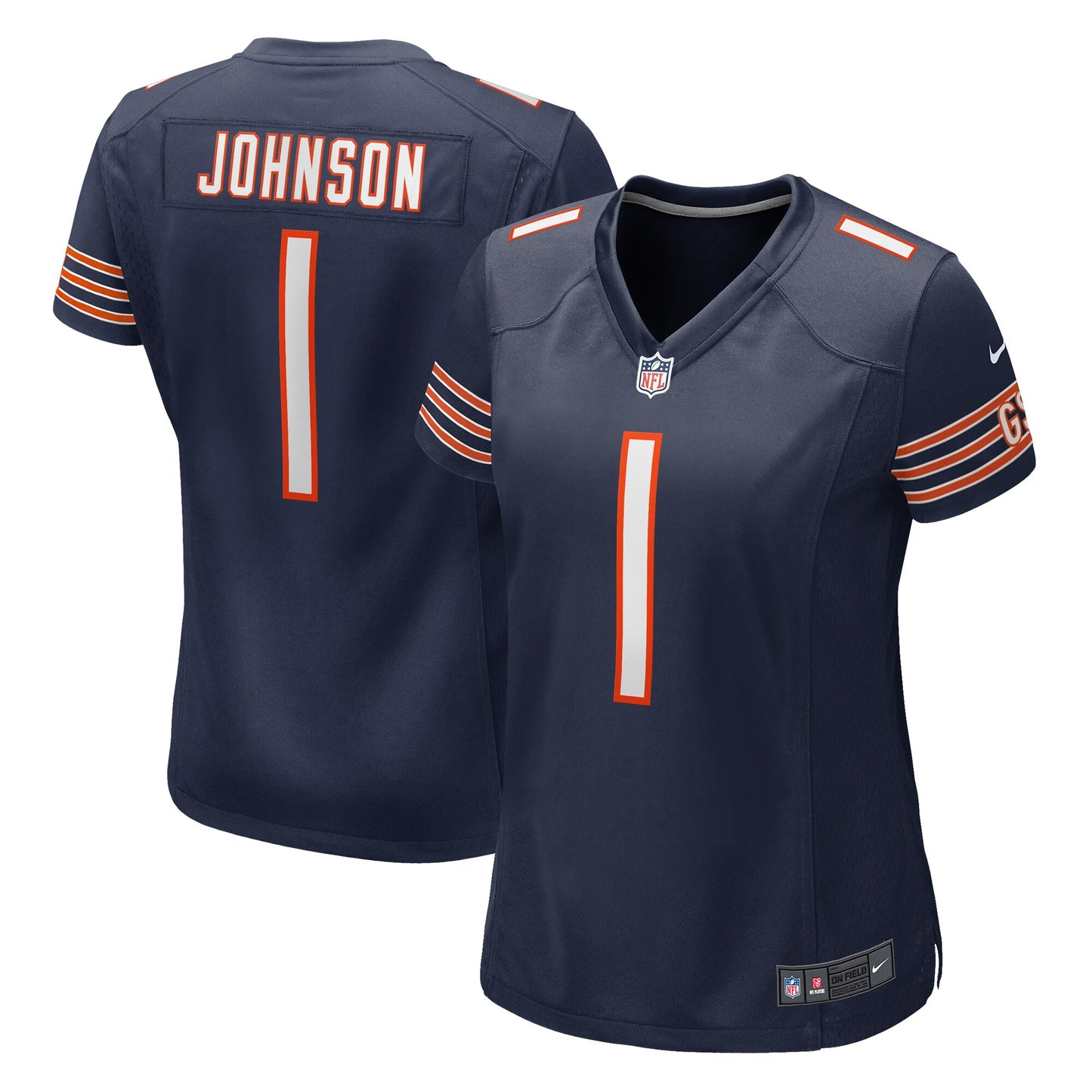 Women's Chicago Bears Jaylon Johnson Nike Navy Game Jersey