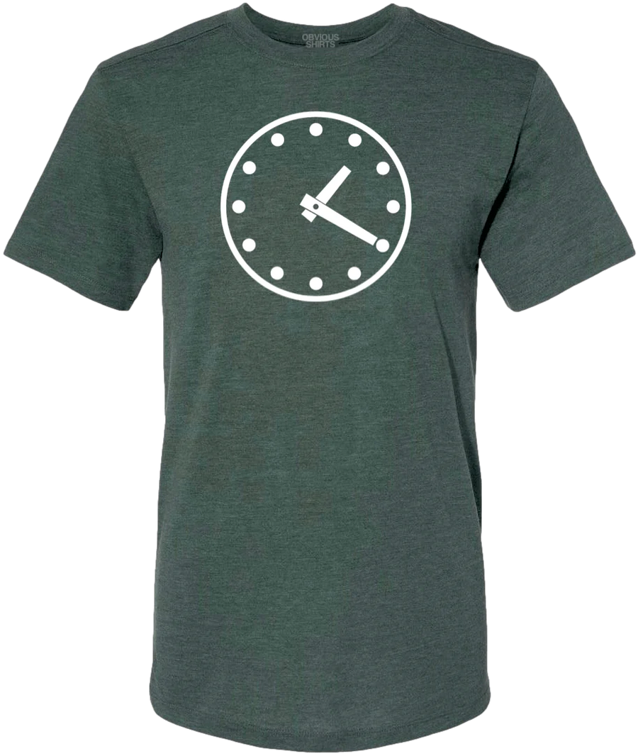 Men's Obvious Shirts Chicago Cubs 1:20 Wrigley Clock Tee