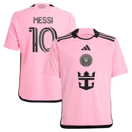 Youth Inter Miami CF Lionel Messi adidas Pink 2024 2getherness Replica Player Jersey
