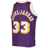 Youth Los Angeles Lakers Kareen Abdul-Jabbar Mitchell & Ness Purple 1983-84 Hardwood Classics Swingman Jersey - Pro Jersey Sports