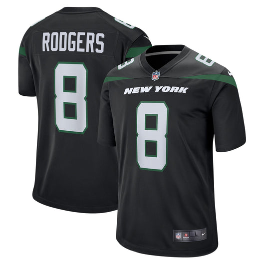 Youth Aaron Rodgers New York Jets Nike Black Game Replica Jersey