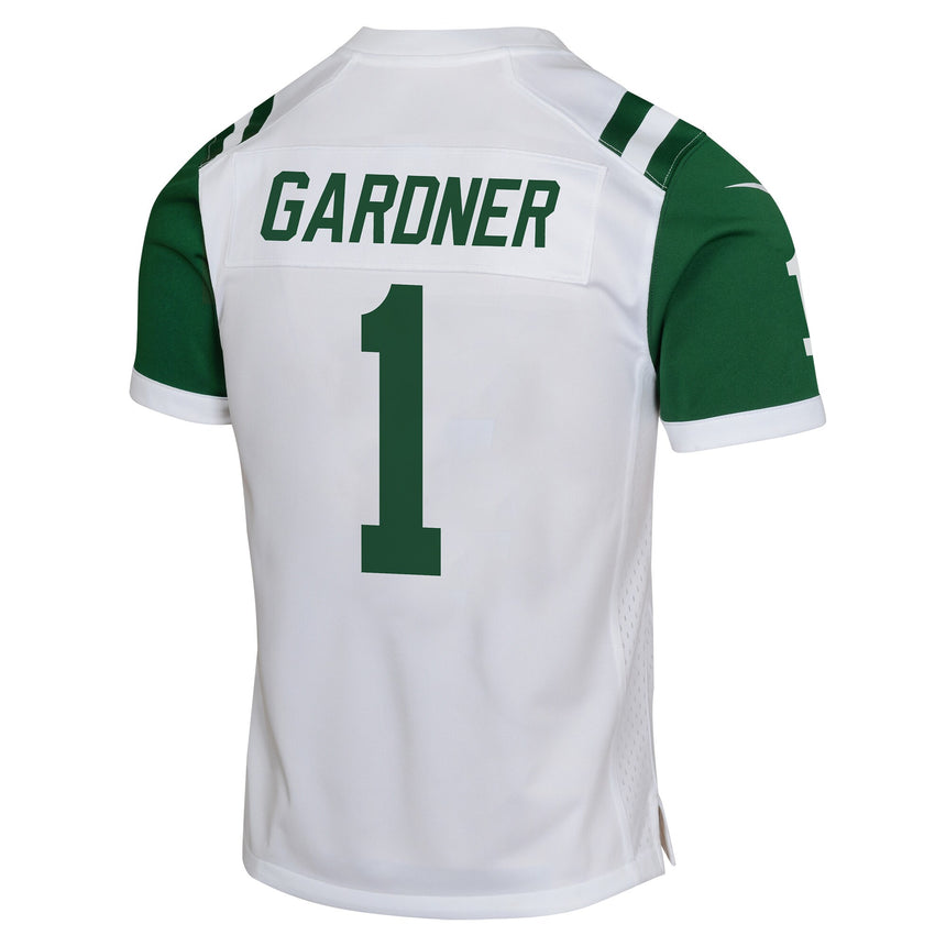 Youth Sauce Gardner New York Jets Nike Classic Alternate White Game Replica Jersey - Pro Jersey Sports