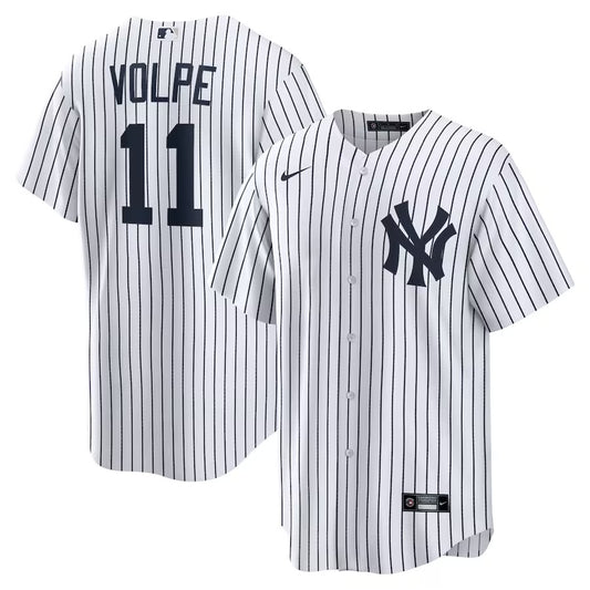 Youth Anthony Volpe New York Yankees White Home Replica Player Jersey