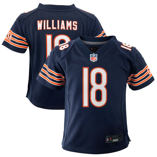 PRE-ORDER Youth Caleb Williams Chicago Bears Navy Nike Game Jersey