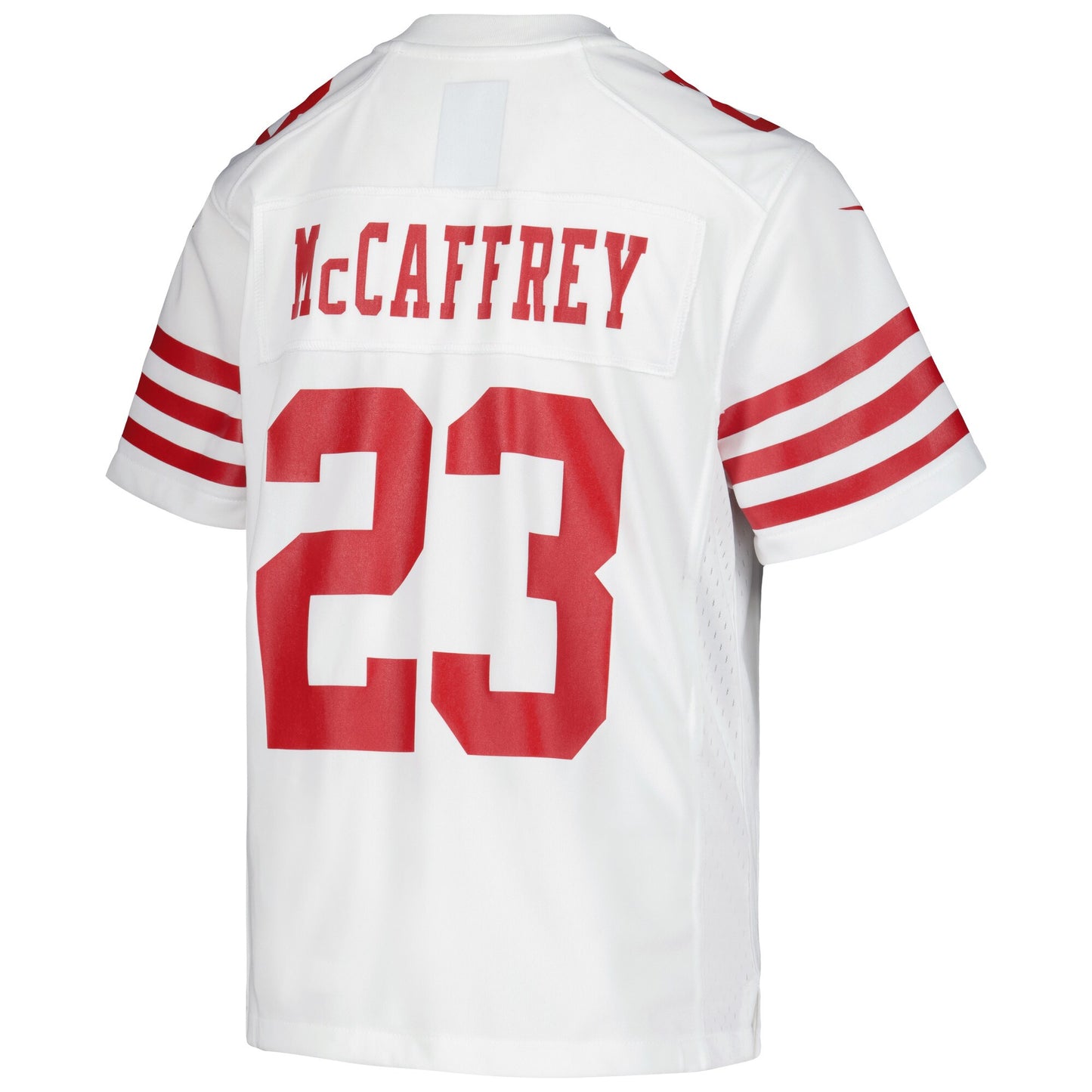 Youth Christian McCaffrey San Francisco 49ers Nike White Game Jersey