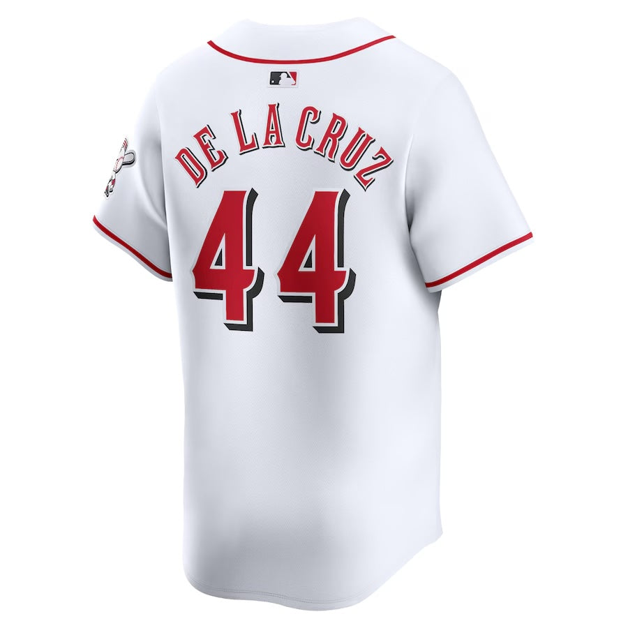 Youth Elly De La Cruz Cincinnati Reds NIKE White Home Limited Replica Jersey