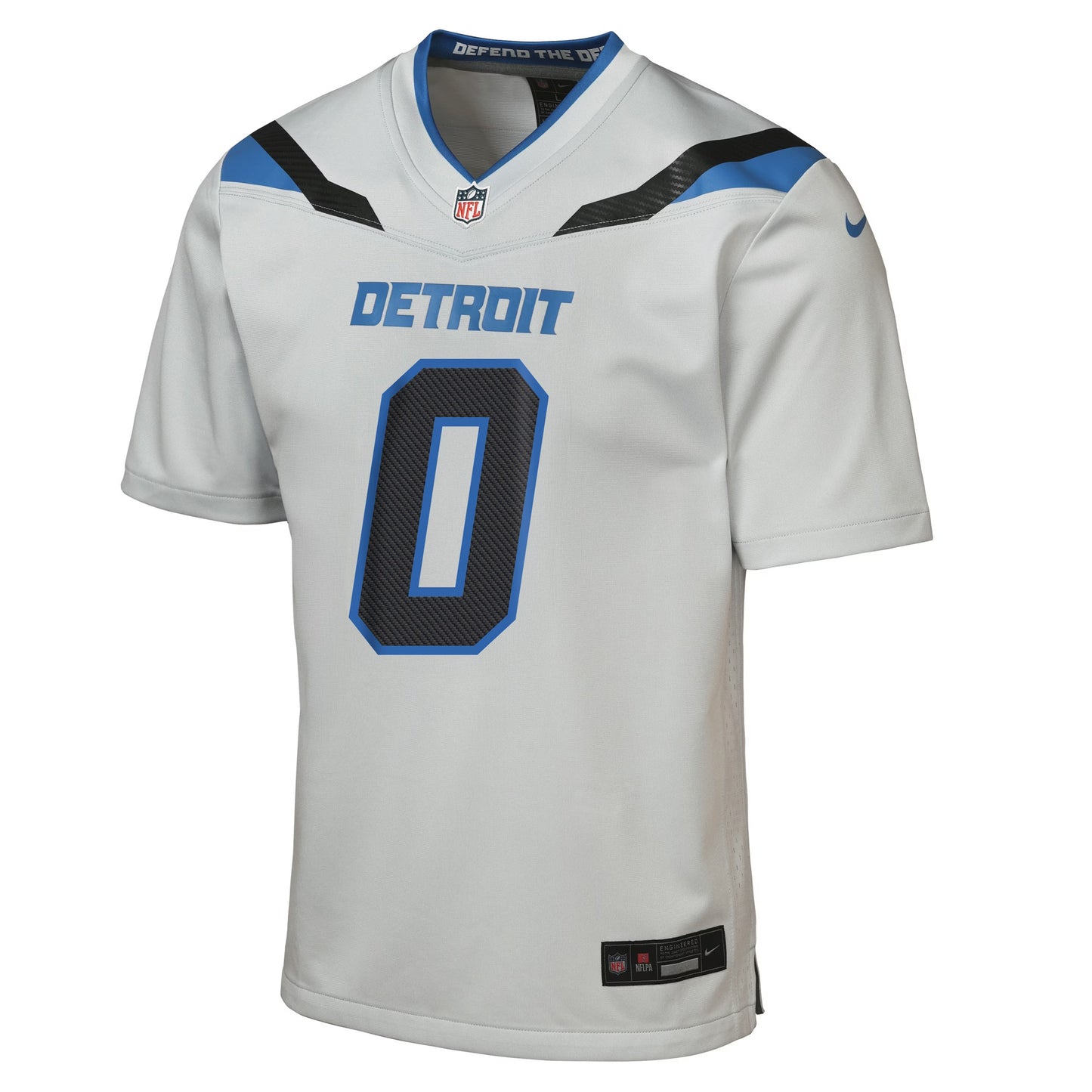 Youth Jahmyr Gibbs Detroit Lions Silver 2026 Rivalries Collection Nike Game Jersey