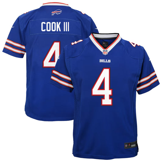 Youth James Cook Buffalo Bills Nike Royal Blue Game Jersey