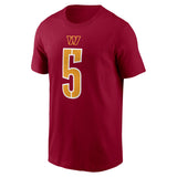 Youth Jayden Daniels Washington Commanders Nike Burgundy FUSE Name and Number Tee - Pro Jersey Sports